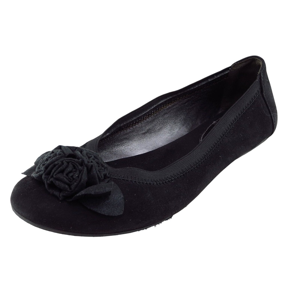 Kenneth Cole Reaction Youth Girls Shoes Size 6 M‎ Black Flat Textile
